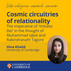 Hina Khalid (inset) with seminar title