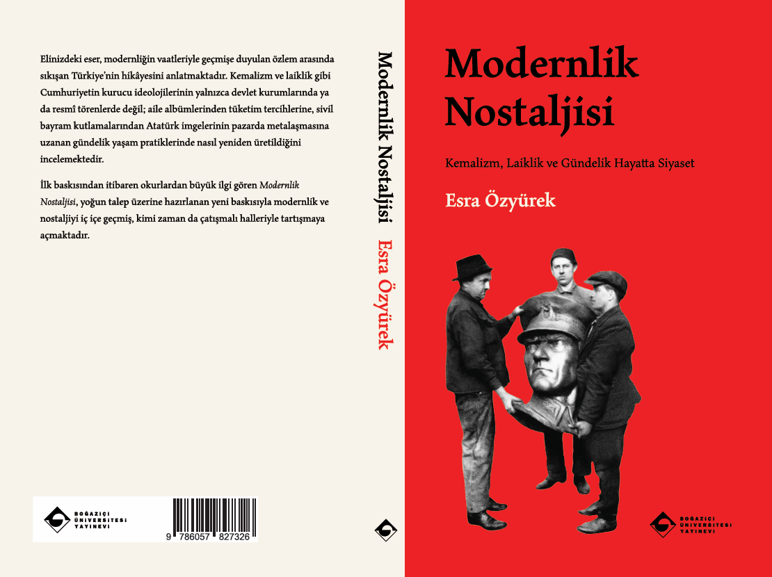 Bright red cover for the 6th reprint of Ozyurek's Modernlik Nostaljisi