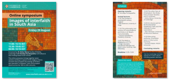 Thumbnail of 2-page flyer with schedule