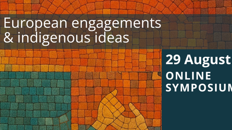 Mosaic-style image with hands