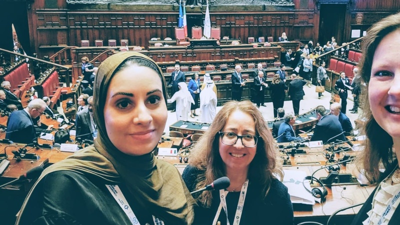 Visitors at Italian Parliament