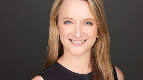 Professor Kim Wehle, looking at camera