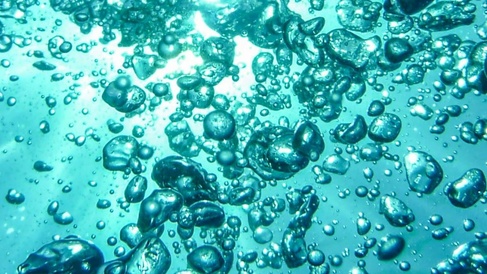 Bubbles under water