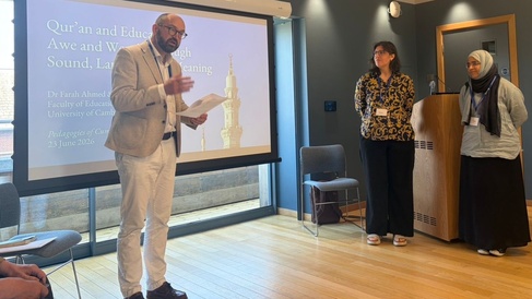 Daniel introduces Dunya Habash and Farah Ahmed