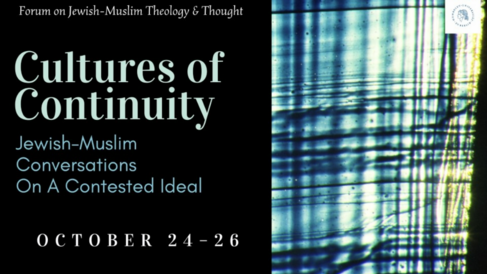 Conference header featuring a piece of cloth worn by time