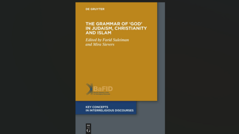 Book cover against dark background. Title is The Grammar of ‘God’ in Judaism, Christianity and Islam.