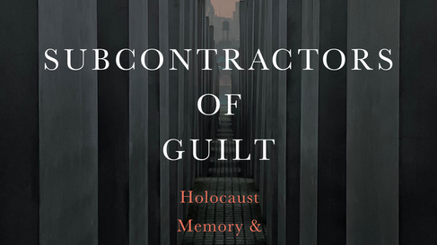 A landscape formed of tall dark stone-like columns, overshadowing the viewer