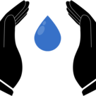 Hands held open, as if to catch a drop of water 