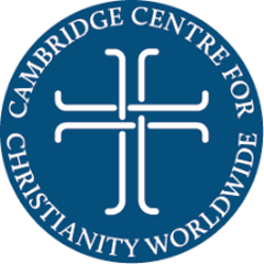 Interlinked lines make a cross, words read Cambridge Centre for Christianity Worldwide