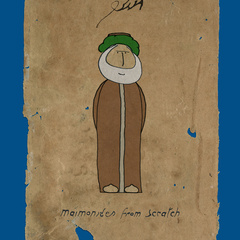 Wearing a green hat and sporting a white beard, Maimonides stands tall on this papyrus-like fragment