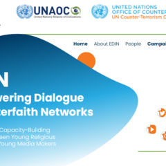 From the EDIN website, "Peer-to-peer capacity-building training between young religious leaders and young media makers"