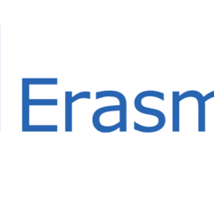 Erasmus+ logo with European Union starry flag