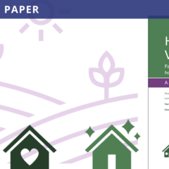 House icons and the policy paper cover