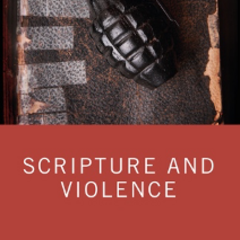 Detail from book cover showing hand grenade on top of a book so well-read it has been repaired with tape