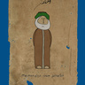 Wearing a green hat and sporting a white beard, Maimonides stands tall on this papyrus-like fragment