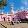 Pink domed building
