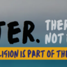 Banner with words "Water. There is not enough. What if religion is part of the solution?"