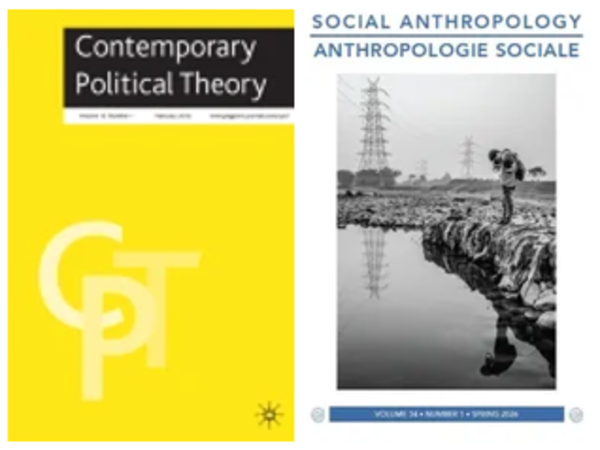 Journal covers: Contemporary Political Theory and Social Anthropology