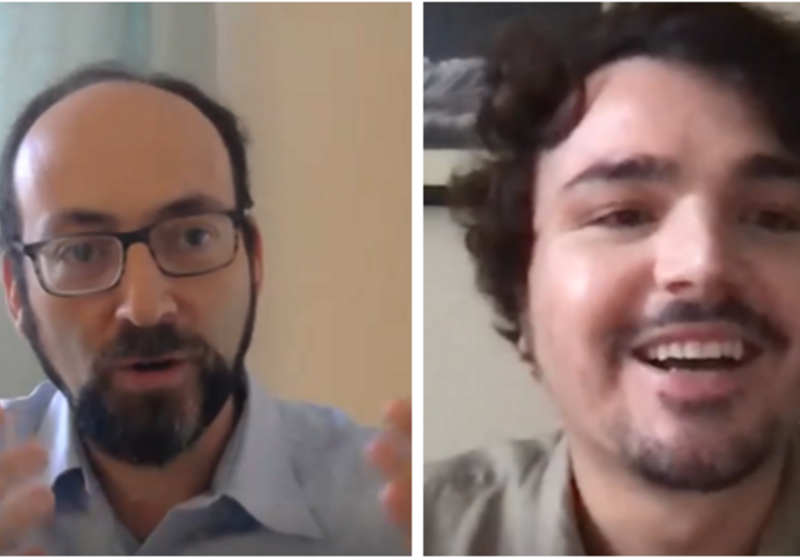 CIP speakers address the audience from their computers