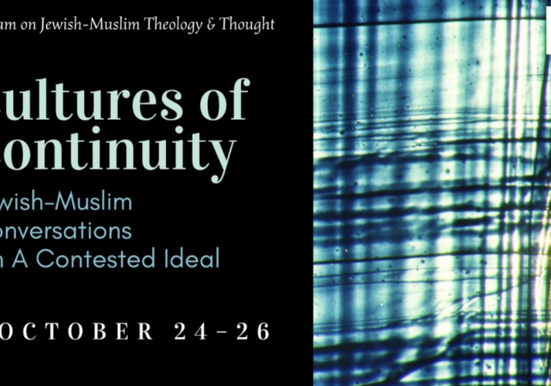 Conference header featuring a piece of cloth worn by time