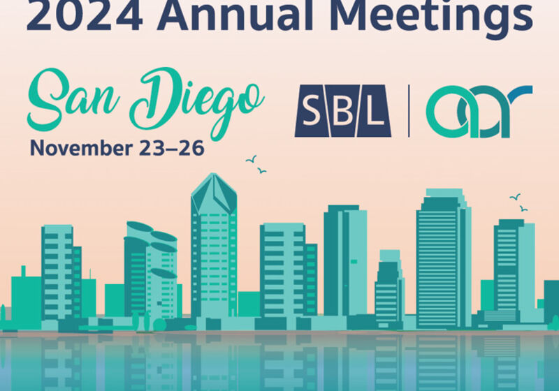 Stylised San Diego skyline with SBL and AAR logos