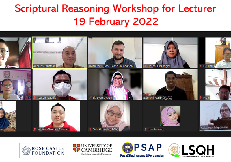 Gallery view of participants in the workshop