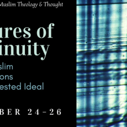 Conference header featuring a piece of cloth worn by time