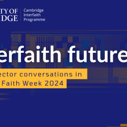 Cover slide for Interfaith Futures—cross-sector conversations for UK Inter Faith Week 2024