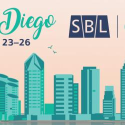 Stylised San Diego skyline with SBL and AAR logos