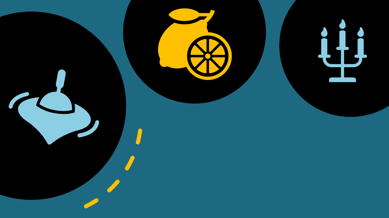Objects of attention—CIP composite 2024 A spinning top, a lemon and a candelabra